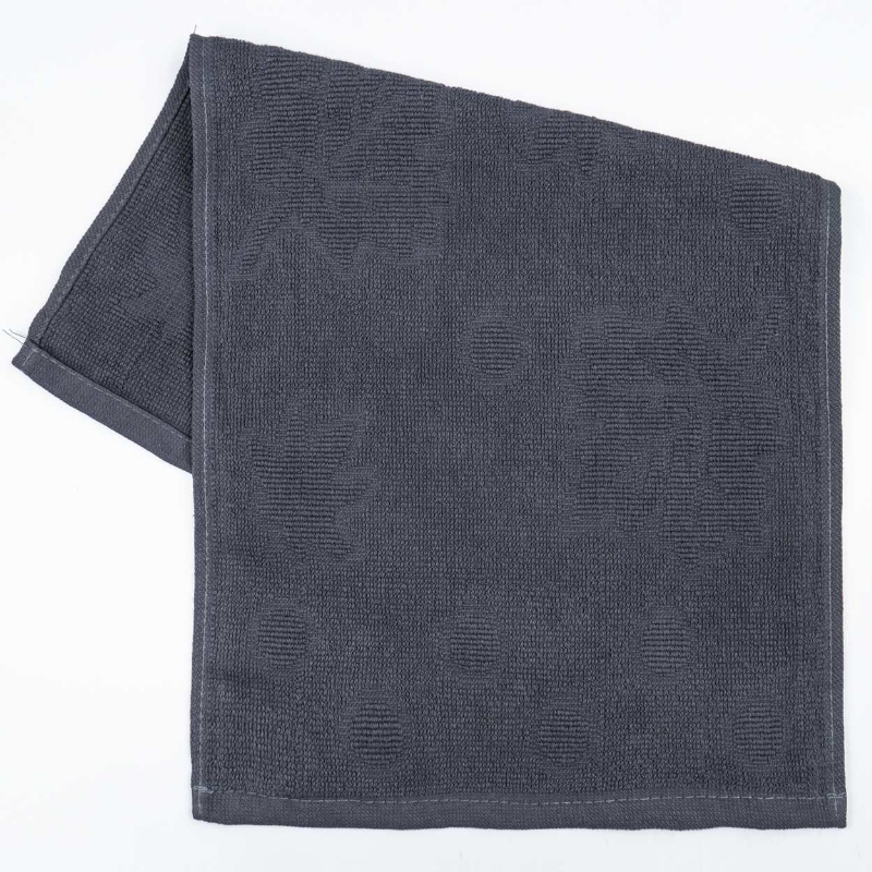 Рушник серветка кухонна жакардова GM Textile 25х45 см 380 г/м2 (Сірий)